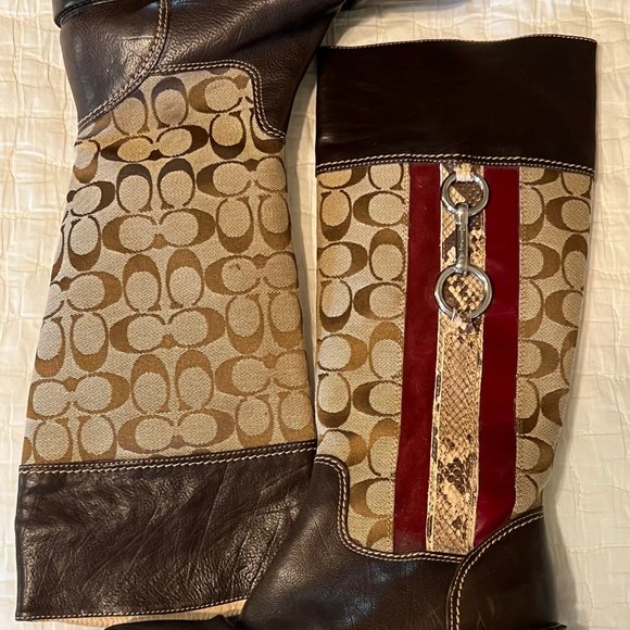 Coach Rochelle Signature Riding Boots - Picture 4 of 5